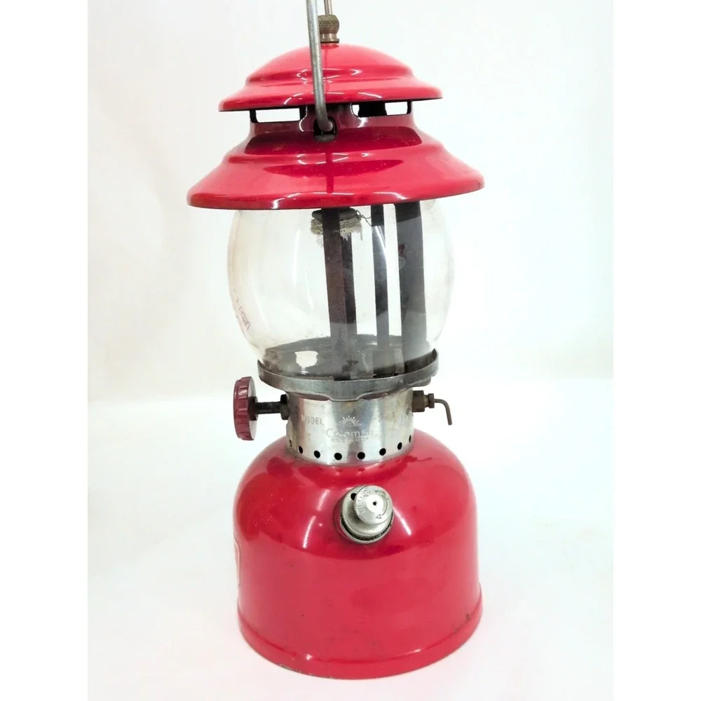 Vintage 1970 Coleman 200A Red Lantern 5 / 70 With Original Box
